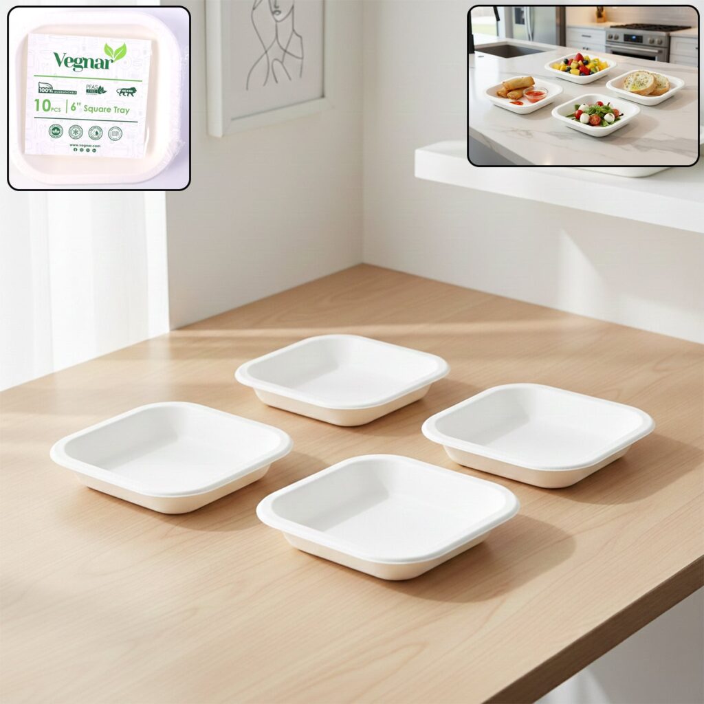 Disposable Square Food Serving Trays