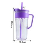 Kiddie Style Plastic Tumbler with Straw and Handle (500 ML Approx) - Image 6