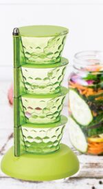 4 in 1 Multipurpose 360 Degree Rotating Pickle Rack Container for Kitchen - Image 6