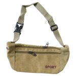 Multipurpose Canvas Waist Pouch Sling Bag (1 Pc) - Image 5