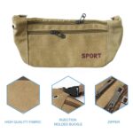 Multipurpose Canvas Waist Pouch Sling Bag (1 Pc) - Image 7
