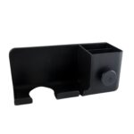 Wall Mounted Hair Dryer Holder with Multipurpose Organizer Shelf and Hook - Image 5