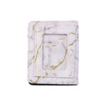 Compact Marble Finish Snap Button Card Holder Wallet (1 Pc) - Image 5