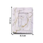 Compact Marble Finish Snap Button Card Holder Wallet (1 Pc) - Image 6