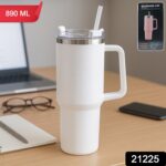 890 ML Insulated Stainless-Steel Travel Tumbler White Color (1 Pc ) - Image 2