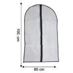 Transparent Garment Cover with Front Zipper (100 × 60 cm, 1 Pc) - Image 6