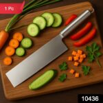 Professional-Grade Stainless Steel Vegetable Cleaver Knife 1 Pc - Image 2