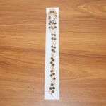 Traditional Multicolor Beaded Pearl Necklace with Red & Green Stone (1 Pc) - Image 8