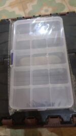 15-Grid Clear Plastic Jewelry Organizer Box with Dividers (1 Pc) - Image 13