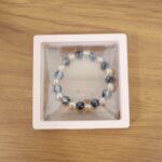 Elegant Dual-Tone Crystal Beaded Stretch Bracelet (1 Pc) - Image 8