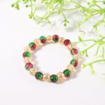 Multicolor Glossy Bead Stretch Bracelet  (1 Pc) - Image 4
