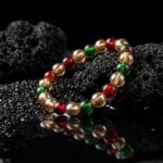 Multicolor Glossy Bead Stretch Bracelet  (1 Pc) - Image 3