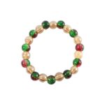 Multicolor Glossy Bead Stretch Bracelet  (1 Pc) - Image 5