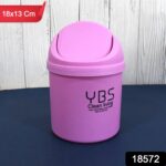 Mini Trash Can with Lid Small Tiny Trash Bin (18x13 Cm / 1 Pc) - Image 2