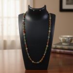 Multicolour Crystal Beaded Necklace with Gold-Tone Links (1Pc) - Image 6