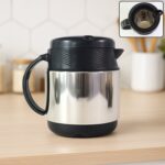 Tea and Coffee Thermos Flask and 6 Ceramic Cups (1 Set) - Image 3