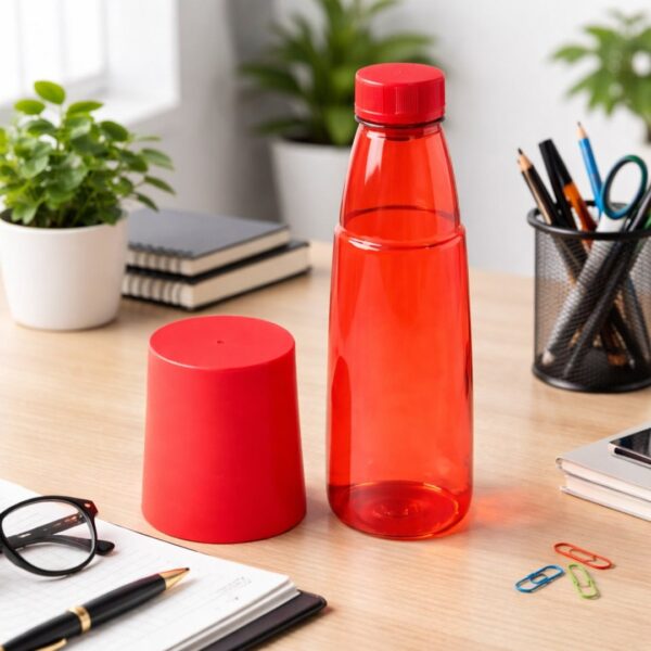 1000 ML (Approx) Plastic Hydra Flow Reusable Water Bottle with Glass