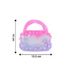 Silicone Pop It Coin Purse with Zipper and Handle (1 Pc) - Image 6