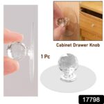 Clear Diamond Crystal Cabinet Knob & Pull Handle (1 Pc) - Image 8
