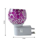 Premium Kapoor Dani Plug-In Mosaic Glass Aroma Diffuser & Night Lamp (1 Pc) - Image 6