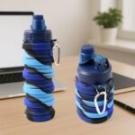 Silicone Foldable Water Bottle (1 Pc / 24 cm Foldable / 500 ML)