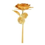 Luxury Decorative Gold Plated Artificial Golden Rose with Premium Box - Image 9