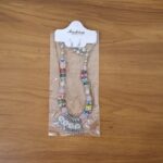 Premium Multicolor Beaded Oxidised Necklace (1 Pc Set) - Image 7