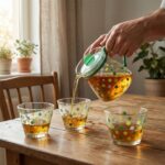 Elegant Glass Tea Pot with Matching Cups Set (1 Set) - Image 7