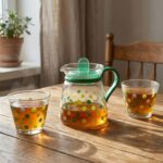 Elegant Glass Tea Pot with Matching Cups Set (1 Set) - Image 3