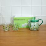 Elegant Glass Tea Pot with Matching Cups Set (1 Set) - Image 9