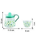 Elegant Glass Tea Pot with Matching Cups Set (1 Set) - Image 6