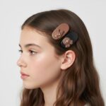 Cute Cartoon Bear Design Hair Clip Set (4 Pc) - Image 4