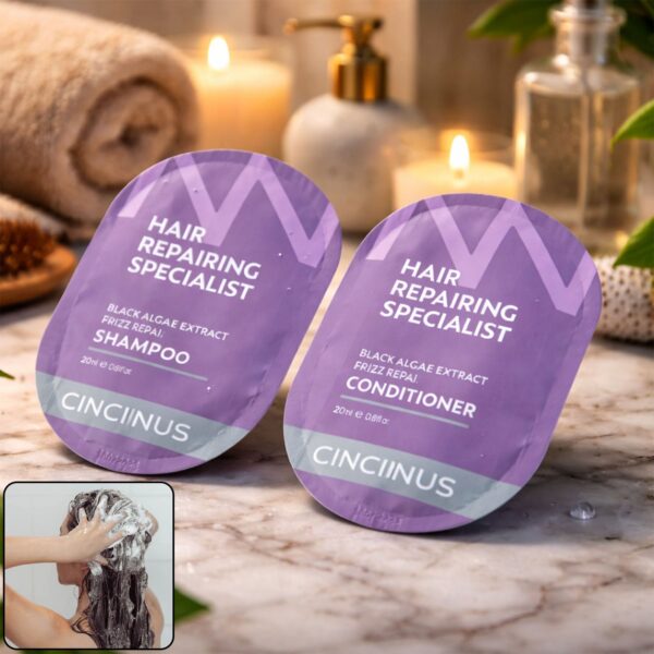 Hair Repair Shampoo and Conditioner Combo Sachet Set (2 Pc, 20ML Each)