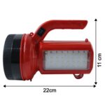 OMEGA 200W High Power LED Laser Torch Light with Side Emergency Light Panel (1 Pc) - Image 6