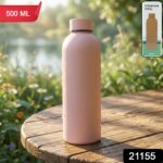Stainless Steel Double Wall Vacuum-Insulated Drink Water (Pink / 500 ML Approx) - Image 2