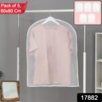 Short Hanging Garment Storage Cover Pack of 5 (60 × 80 cm) - Image 2