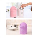 Mini Trash Can with Lid Small Tiny Trash Bin (18x13 Cm / 1 Pc) - Image 6
