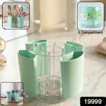 Multipurpose 5 Compartment Rotating Pen Holder (1 Pc) - Image 2