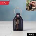 Premium Leather Finish Metal Sword Emblem Keychain (1 Pc) - Image 2