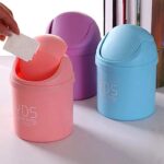 Mini Trash Can with Lid Small Tiny Trash Bin (18x13 Cm / 1 Pc) - Image 3