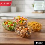 Transparent Multipurpose Serving Bowl Set (4 Pc Set) - Image 2