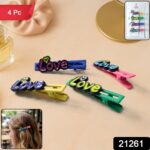 Decorative Hair Clip Set (4 Pc) - Image 2