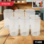 Apex Clear Plastic Tumbler / Glass Set – 6-Piece Unbreakable - Image 7
