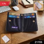 Compact Marble Finish Snap Button Card Holder Wallet (1 Pc) - Image 2