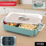 4 Compartment Multipurpose Plastic Food Storage Container (1 Pc) - Image 2