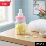 Portable Baby Bottle Shape Hand Wash Soap Paper Sheets Set (1 Set) - Image 2