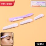 Eyebrow facial hair razor with 3 Replaceable Blades - Image 2