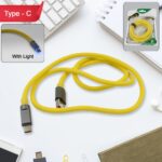 Type C data cable Fast Charging With Light (1 Mtr. / 1 Pc) - Image 7
