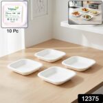 Disposable Square Food Serving Tray Set (10 Pc) - Image 2