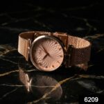 Elegant Rose Gold Finish Analog Wrist Watch (1 Pc) - Image 2